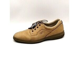 Ecco Soft Oxfords Womens Beige EUR 41 Suede‎ Walking Shoe Casual Comfort